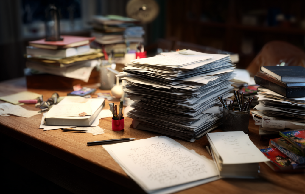 punklexa_httpss.mj.runoOnkFmtYJOU_a_cluttered_desk_with_paper_d74e8c8b-a034-4f9f-af0a-39916c0d1a4b_1.png