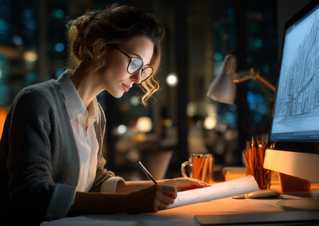 punklexa_httpss.mj.runRweiDXFET6E_a_focused_female_architect__c4560bd4-715e-4aee-92ef-02ce98fab848_1.png