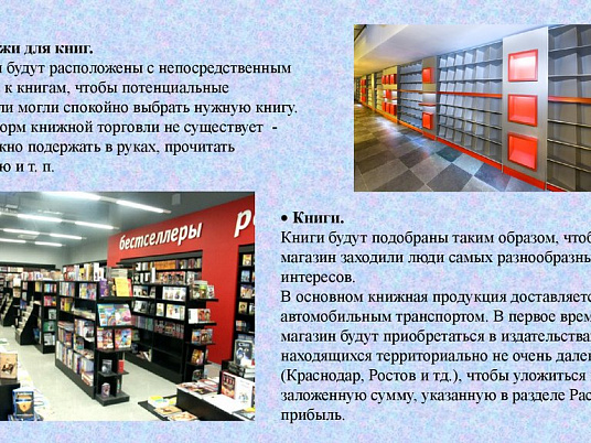 Бизнес-план книжного магазина: готовый пример